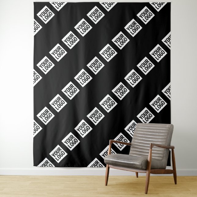 Your Logo, Design or Photo Tiled Diagonally  Tapestry (In Situ)