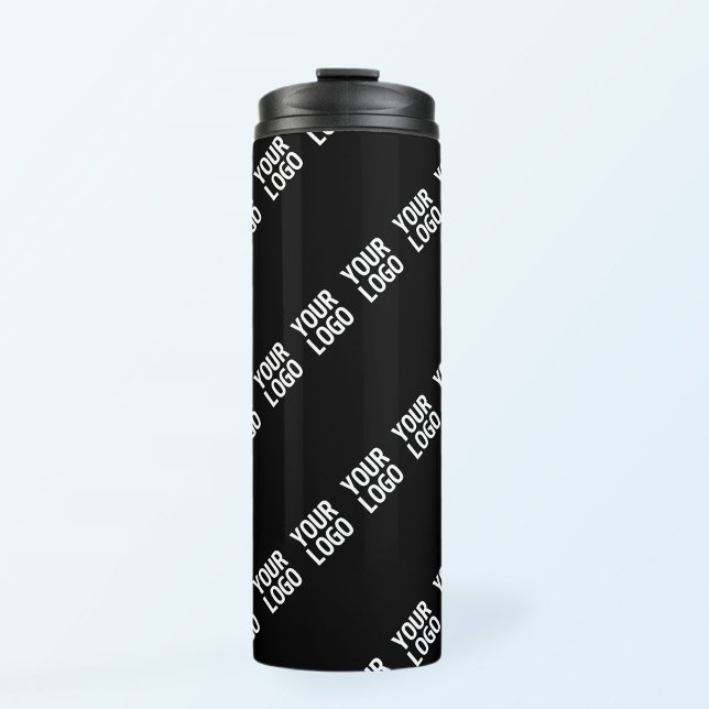 Your Logo, Design or Photo Tiled Diagonally  Thermal Tumbler (Creator Uploaded)