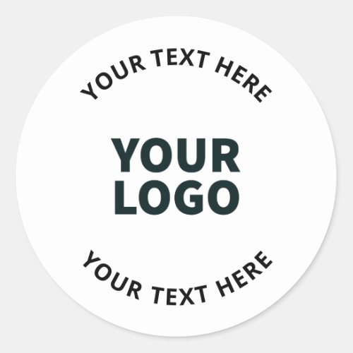 Your Logo Design Photo Artwork or other Image Classic Round Sticker