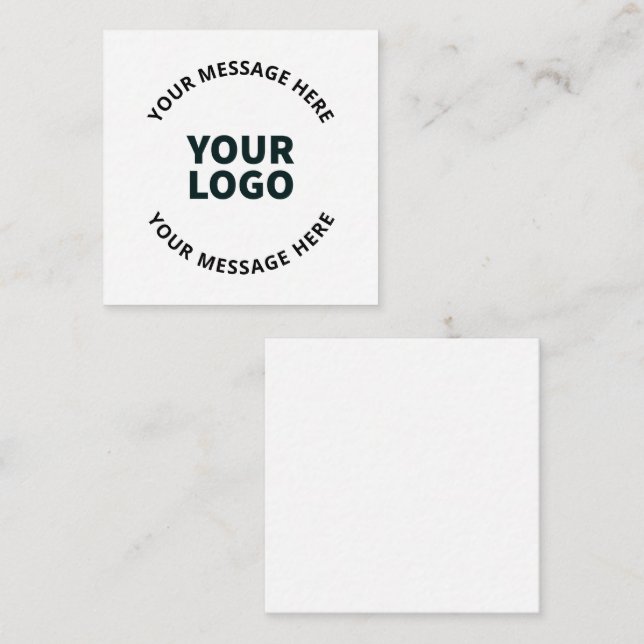 Your Logo, Design, Photo, Artwork or other Image Note Card (Front/Back)
