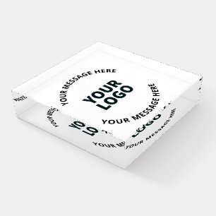 Your Logo, Design, Photo, Artwork or other Image Paperweight