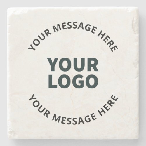 Your Logo Design Photo Artwork or other Image Stone Coaster