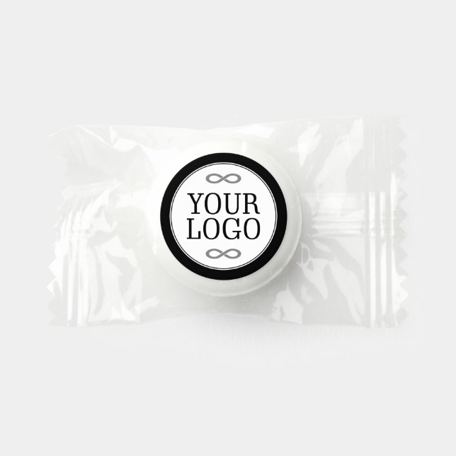 Your Logo - Dot - Background WHITE Life Saver® Mints (Front)