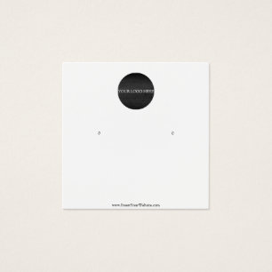 Your Logo Earring Display Card