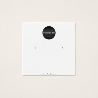 Your Logo Earring Display Card
