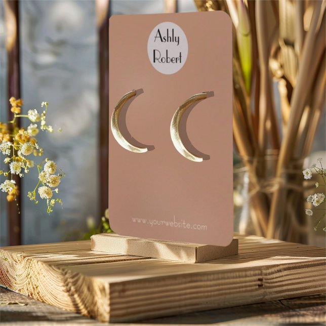 Your logo  earring display card (Creator Uploaded)