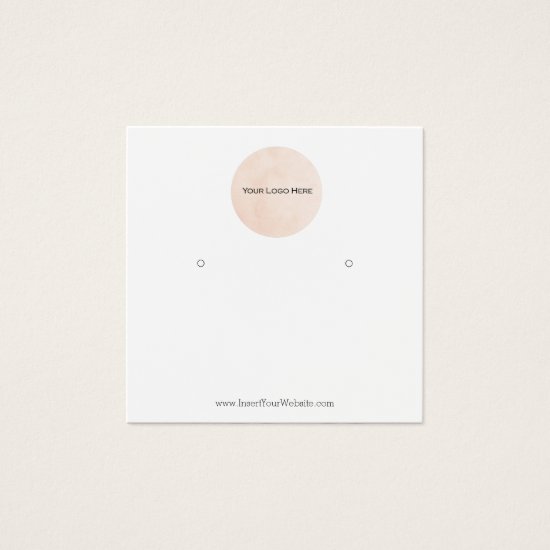Your Logo Earring Display Card