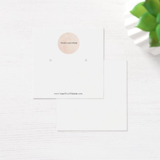 Your Logo Earring Display Card 