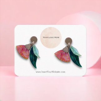 Your Logo Earring Display Card Large