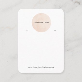 Your Logo Earring Display Card Large Vertical | Zazzle