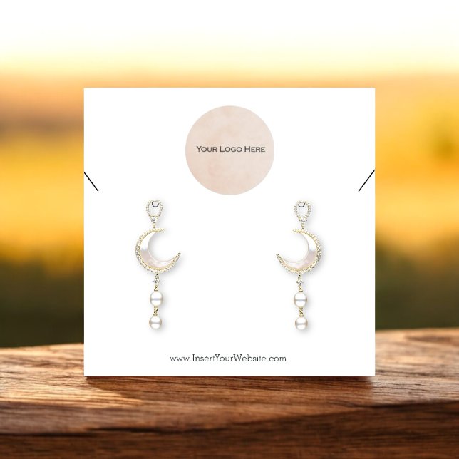 Your Logo Earring Necklace Combo Display Card (Creator Uploaded)