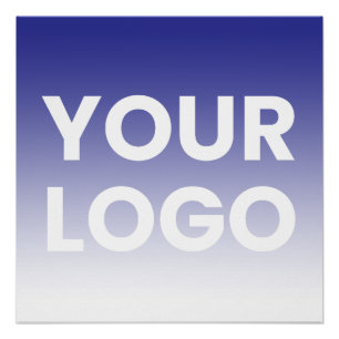 Your Logo & Editable Background Color Gradient Poster