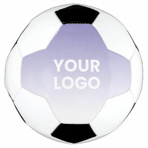 Your Logo & Editable Background Color Gradient Soccer Ball