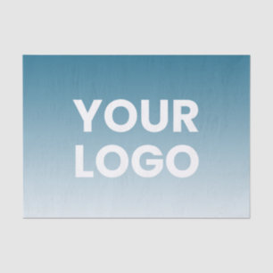Your Logo & Editable Background Color Gradient  Tissue Paper