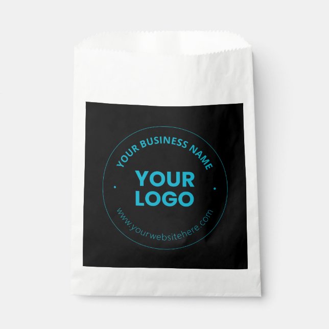 Your Logo | Editable Business Name & Website Favor Bag (Front)