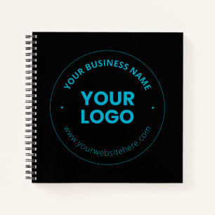 Your Logo Editable Business Name & Website Notebook