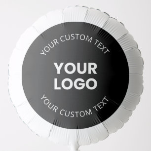 Your Logo & Editable Circular Text Balloon