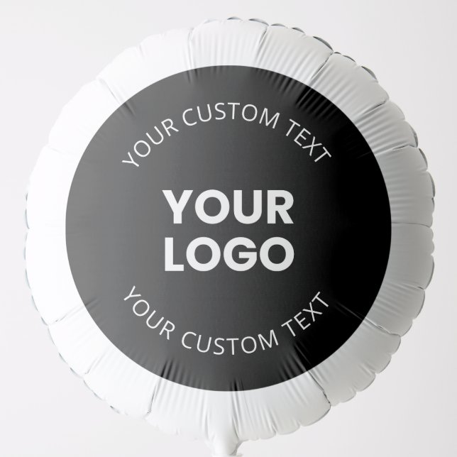 Your Logo & Editable Circular Text Balloon (Front)