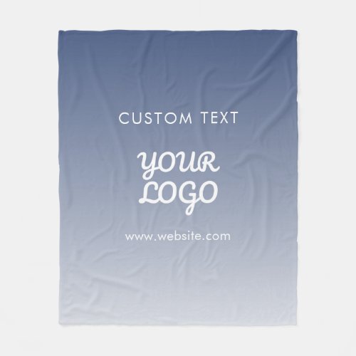 Your Logo Editable Gradient Color Fleece Blanket
