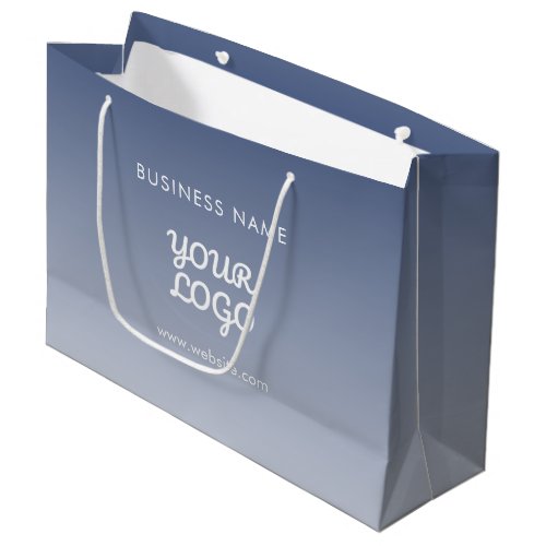 Your Logo Editable Gradient Color Large Gift Bag