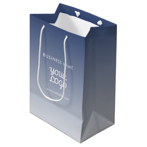 Your Logo Editable Gradient Color Medium Gift Bag