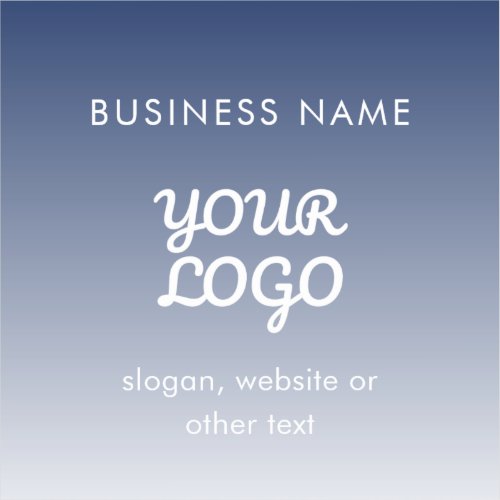 Your Logo Editable Gradient Color Sticker