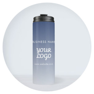 Your Logo Editable Gradient Color Thermal Tumbler