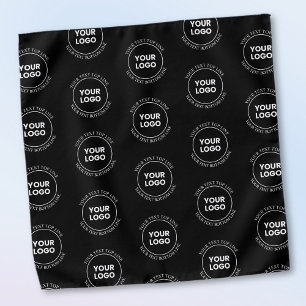 Your Logo & Editable Text Repeating Pattern Bandana