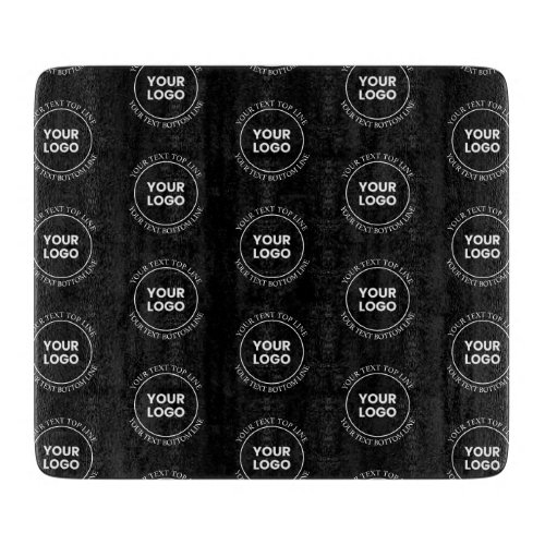 Your Logo  Editable Text  Repeating Pattern  Cutting Board