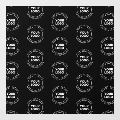 Your Logo  Editable Text  Repeating Pattern  Floor Decals