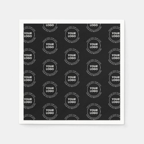 Your Logo  Editable Text  Repeating Pattern  Napkins