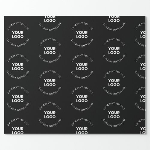 Your Logo  Editable Text  Repeating Pattern  Wrapping Paper