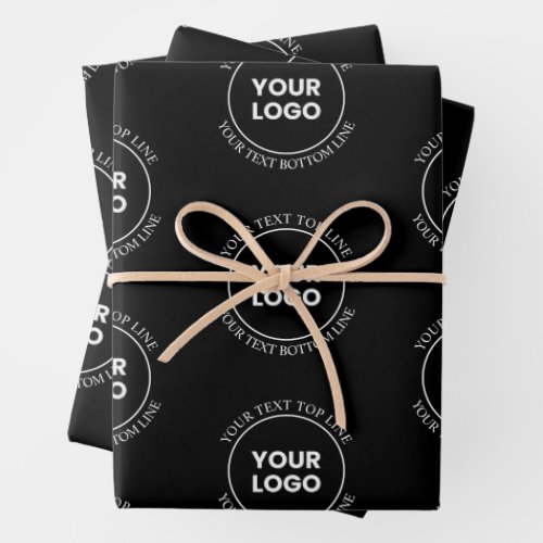 Your Logo  Editable Text  Repeating Pattern  Wrapping Paper Sheets