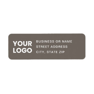 Your Logo & Editable Text Return Address Label