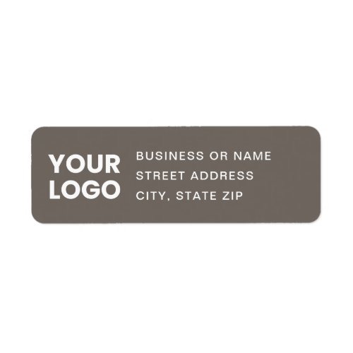 Your Logo  Editable Text Return Address Label