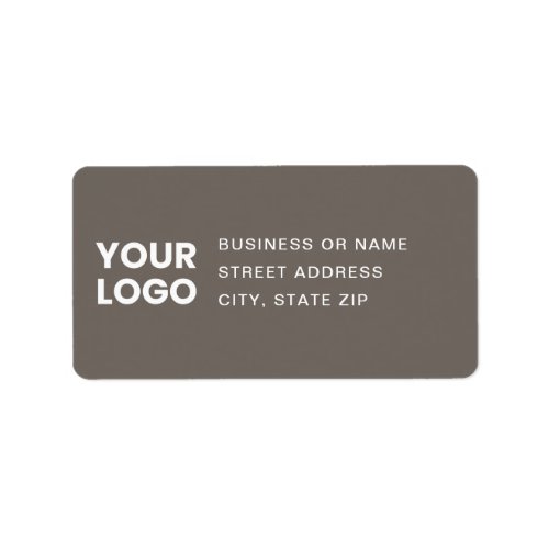Your Logo  Editable Text Return Address Label