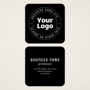 Your Logo & Editable Text Template Black & White