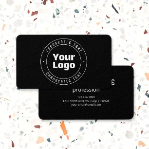 Your Logo & Editable Text Template   Black & White