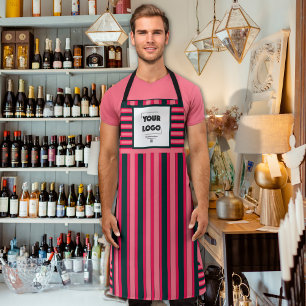 Your Logo Elegant Modern Custom Business  Apron