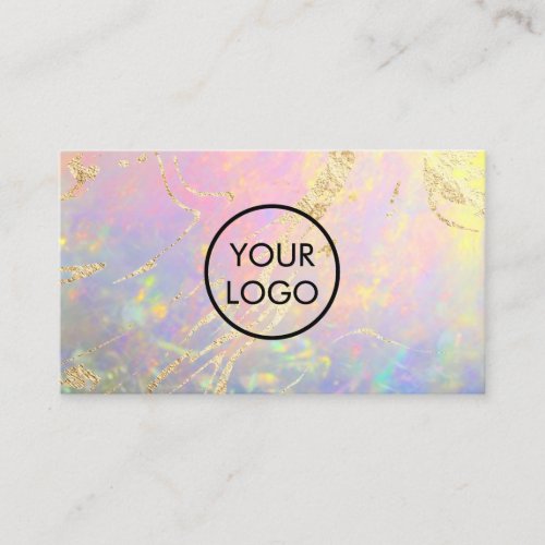 your logo elegant opal business card