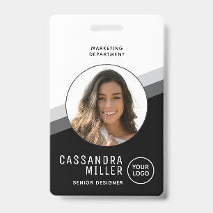 Your Logo Employee Photo Company ID Badge