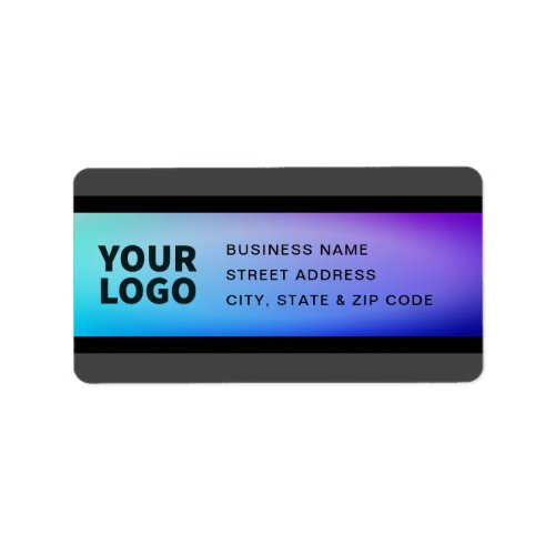 Your Logo  Fading Turquoise  Purple Label