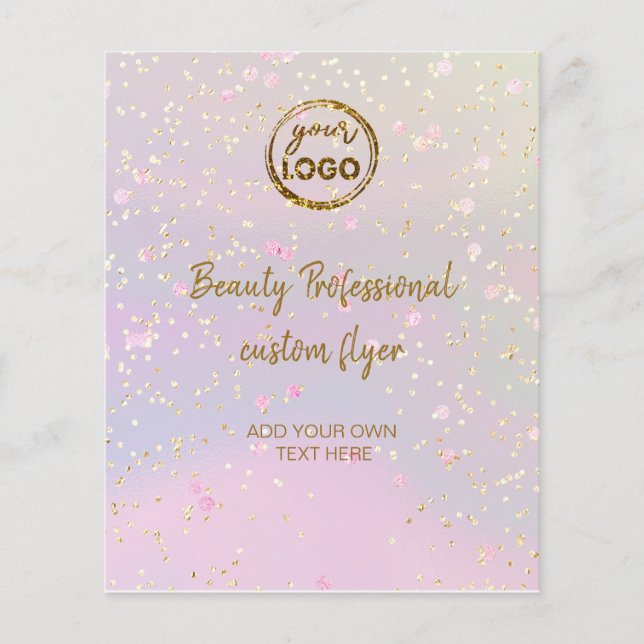 your logo faux glitter flyer (Front)