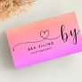 Your Logo Faux Ombre Miami Foil Modern Business Card