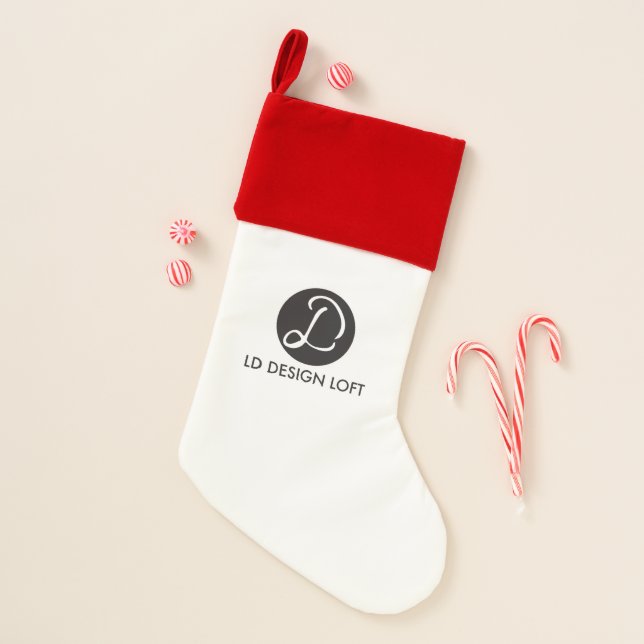 Your logo goes here business Christmas Christmas Stocking (Front)