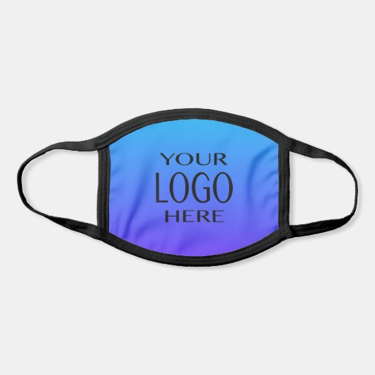 Your Logo | Gradient of Blue & Purple Face Mask (Front)