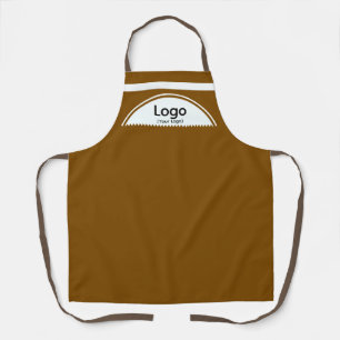 Your Logo Half Sphere Brown Apron