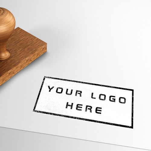 Your Logo Here 15 x 3 Rubber Stamp