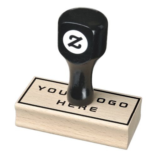 Your Logo Here 15 x 3 Rubber Stamp