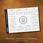 Your Logo Here 2025 white Magnetic Calendar<br><div class="desc">White Business Logo 2025 Magnetic Calendar: Stay organized and promote your brand with our stylish Pink Business Logo Magnetic Calendar for 2025. This eye-catching calendar features a white background that showcases your logo at the center, and your webpage on the side, making it a perfect promotional item for your business....</div>